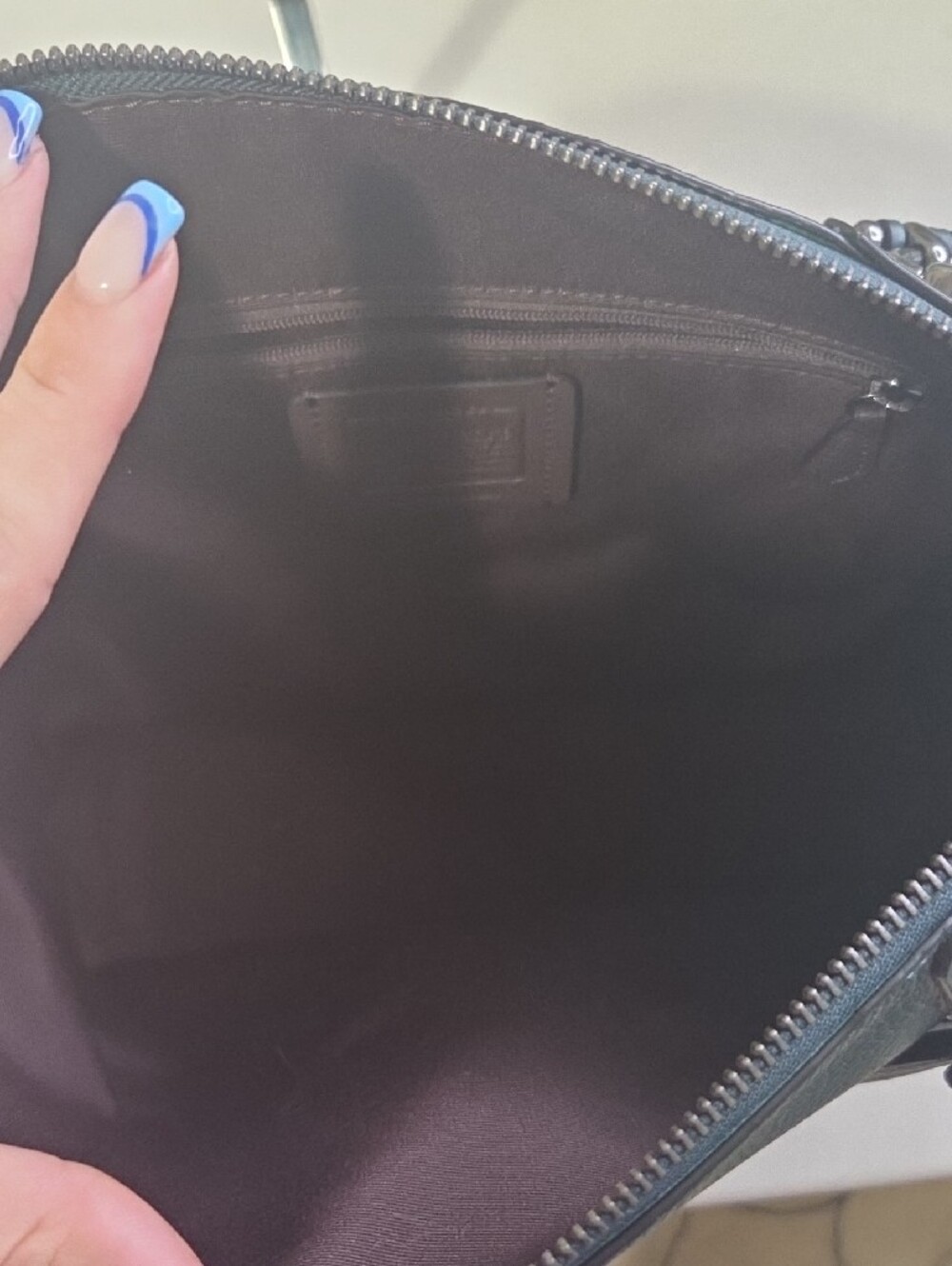 Coach Kacey Pebble Leather Satchel Handbag in Deep Green - Picture 9 of 11